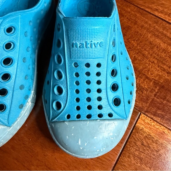 Native Blue Perforated Slip-On Shoes - Picture 3 of 8